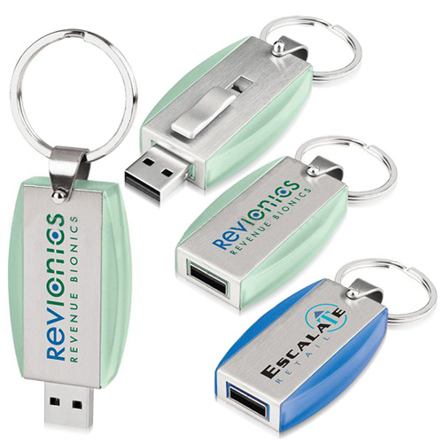 Flash drive keychain
