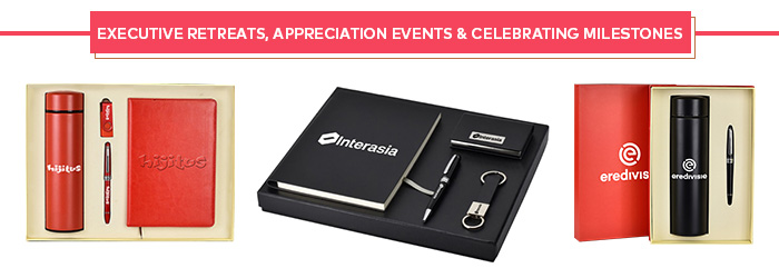 Executive Retreats, Appreciation Events & Celebrating Milestones Gift Sets