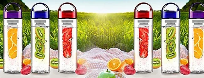 Infusion Water Bottles for employees in christmas, Christmas Giveaway Ideas