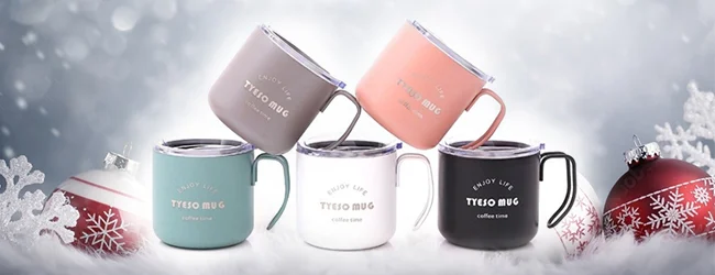 Travel Mugs for employees in christmas, Christmas Promotional Items