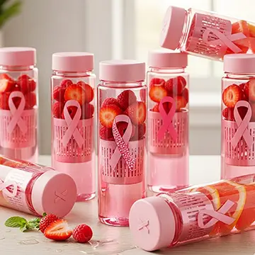 breast cancer awareness infuser bottle