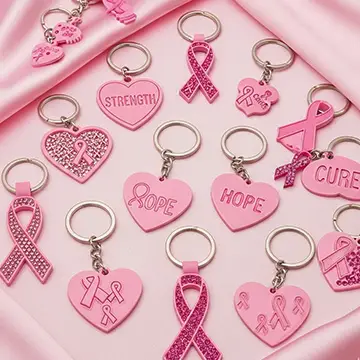 breast cancer awareness keychains