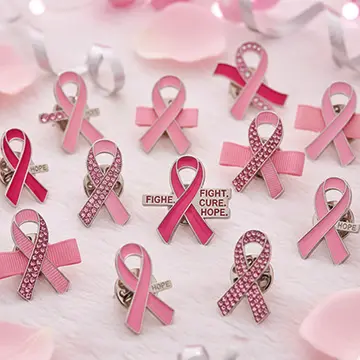 breast cancer awareness pink ribbons
