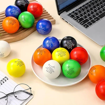 cheap stress balls in bulk is a budget friendly giveaway idea